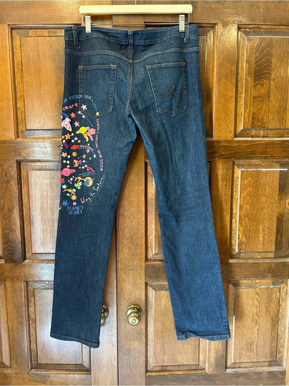 Vintage Iceberg ICE Space Embroidered Jeans Mens 36x34 (Tag 32) Y2K Italy Blue